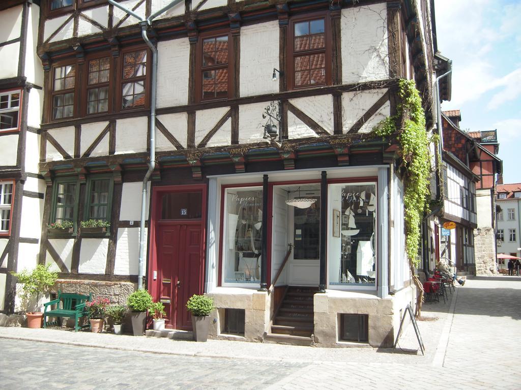Ferienwohnungen Marktstrasse 15 Quedlinburg Exteriör bild